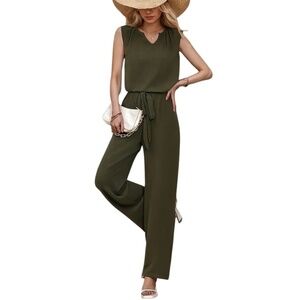 Sleeveless Pants Set Sleeveless Top Long Pants